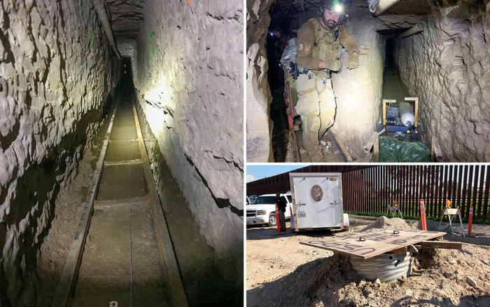 Phát hiện đường hầm buôn lậu ma túy dài nhất xuyên biên giới Mỹ - Mexico