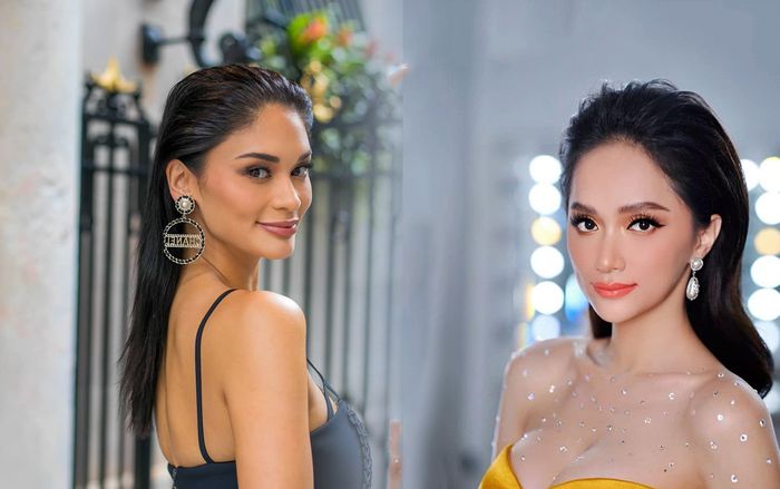 Có điểm chung thú vị trên gương mặt, Hương Giang và Pia Wurtzbach đẹp 'vi diệu' chỉ với 1 tuyệt chiêu