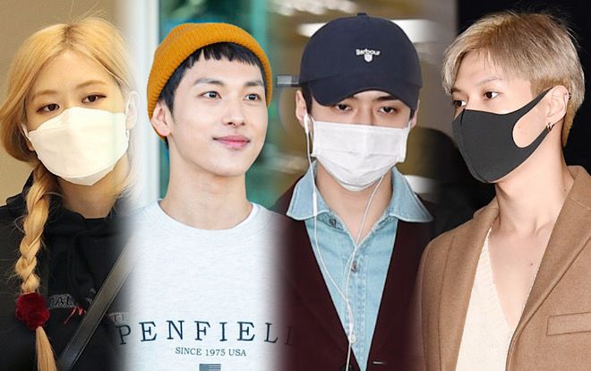 EXO, TTS 'Produce X 101' và loạt sao Hàn đeo khẩu trang phòng tránh virus corona, Im Siwan gây sốt vì hành động này ở sân bay!