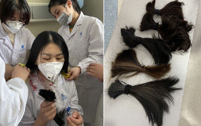 31 y tá tình nguyện cắt tóc để tiện chăm sóc bệnh nhân tại Vũ Hán