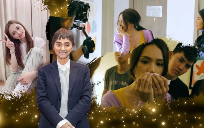 Hết gãy chân bó bột, Hương Giang bị dao cứa vào mặt vì phim mới