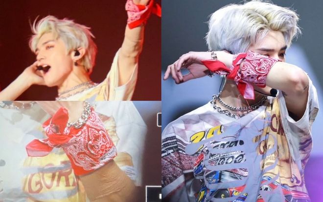 Fan lo lắng khi Taeyong cố tình dùng phụ kiện để che giấu vết thương?