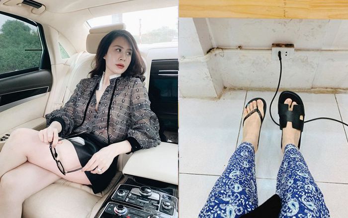 Vợ MC Thành Trung mang dép 'chiếc này chiếc nọ' ra đường, tự nhận mình 'ngáo' hậu sinh con