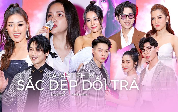 Hoa hậu Khánh Vân cùng K-ICM - gia đình Hoa dâm bụt và dàn sao đến mừng phim mới của Hương Giang - Tuấn Trần