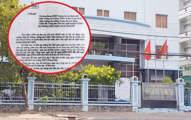 Xuất hiện công văn giả mạo Sở GD&ĐT Sóc Trăng cho học sinh, sinh viên nghỉ hết ngày 16/2 ngừa Corona