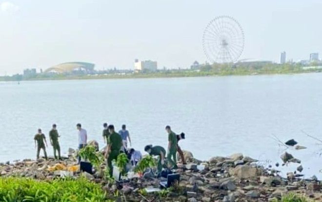 Vali chứa thi thể người phụ nữ bị chặt thành nhiều khúc trôi dạt trên sông Hàn