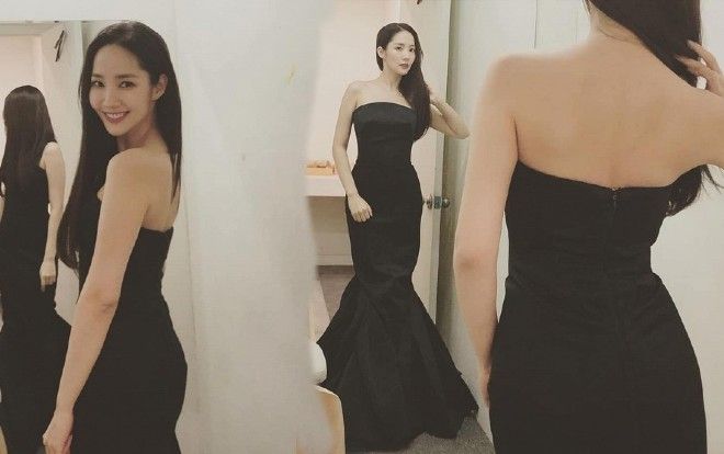 Thư ký Kim thả thính fans, mặc váy đen khoe trọn xương vai gợi cảm khiến bao người ngây ngất