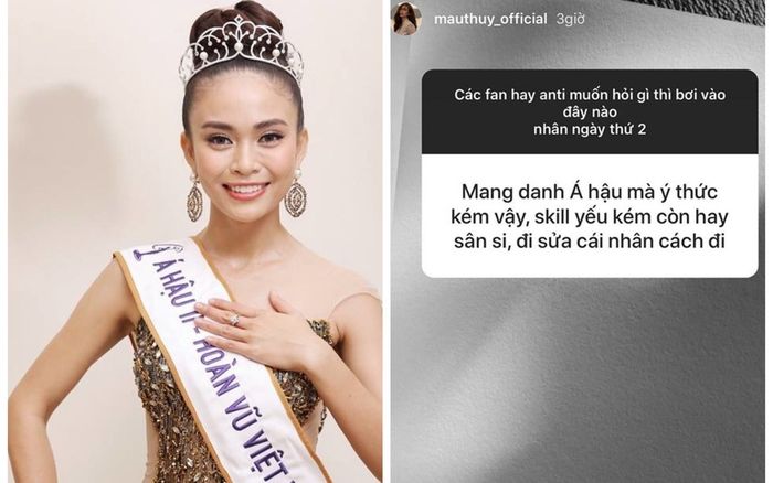 Mâu Thuỷ đáp trả antifan gay gắt: 'Nhân cách mình cần sửa, còn bạn thì thay luôn đi'