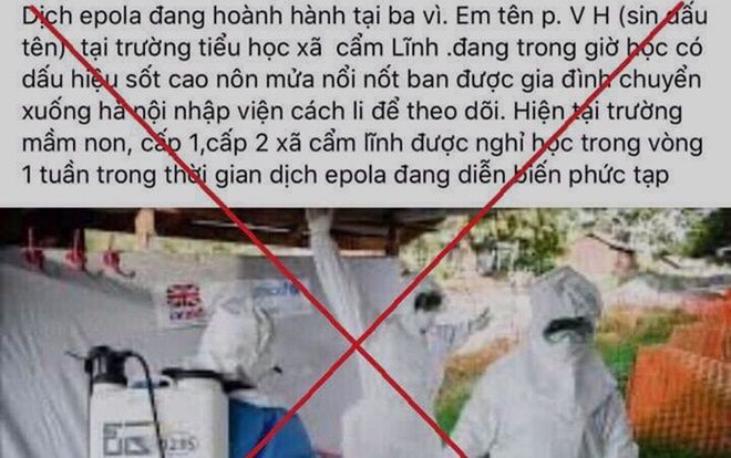 Tung tin giả về dịch bệnh 'Epola' để gây sự chú ý, nam thanh niên bị xử phạt 12,5 triệu đồng