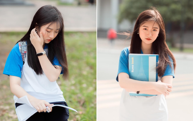 Ngắm nhan sắc ngọt ngào của nữ sinh ĐH Bách Khoa Hà Nội trong loạt ảnh đồng phục thể dục ‘gây sốt’ MXH