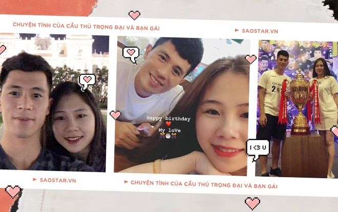 Chuyện tình lãng mạn của cầu thủ Đình Trọng và bạn gái lâu năm khiến dân tình ngưỡng mộ