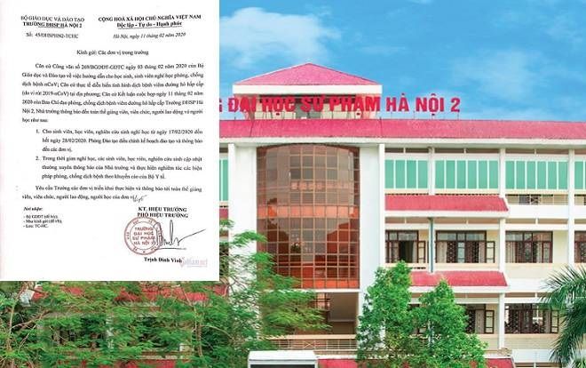 Nhiều trường Đại học ở Vĩnh Phúc cho sinh viên nghỉ hết tháng 2/2020