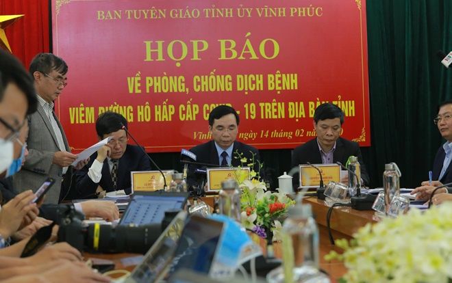 Vĩnh Phúc họp báo sau khi có 11 người nhiễm virus COVID-19: ‘Các biện pháp đã được triển khai quyết liệt, tình hình dịch bệnh đang được kiểm soát’