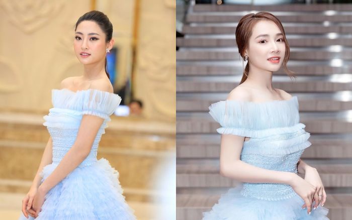 Kém 10 tuổi và chênh nhau 15cm, Lương Thùy Linh - Nhã Phương vẫn cho ra cái kết 'mát lòng mát dạ' khi đụng độ váy công chúa