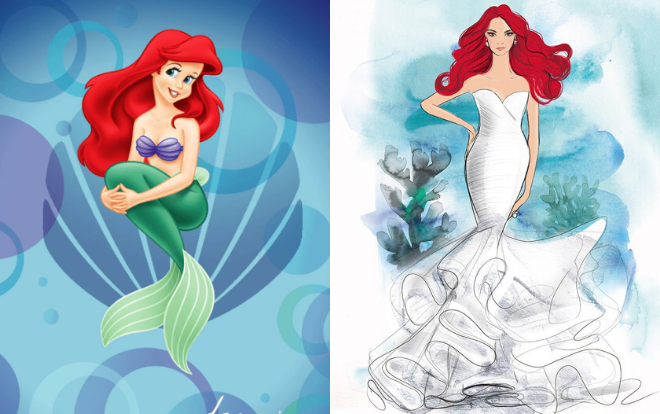 Disney ra mắt bộ sưu tập váy cưới lấy cảm hứng từ công chúa Ariel, Lọ Lem, Rapunzel, Bạch Tuyết