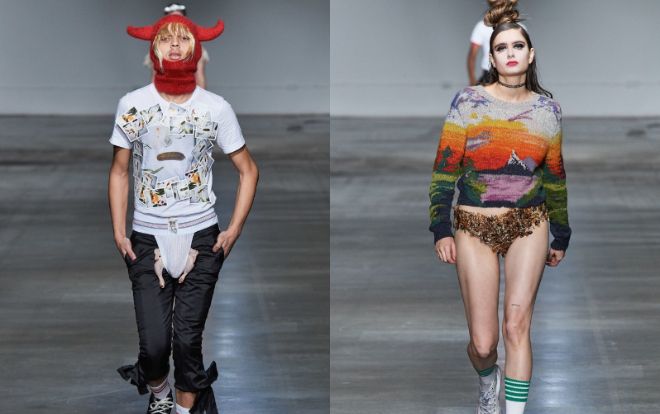 Rùng mình với dàn mẫu nhét gà sống và côn trùng vào nội y trên sàn diễn London Fahion Week