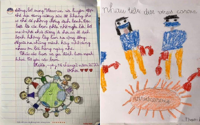 Xúc động trước món quà tinh thần của học sinh Hà Nội gửi đến các bạn ở vùng ‘tâm dịch’ Vĩnh Phúc