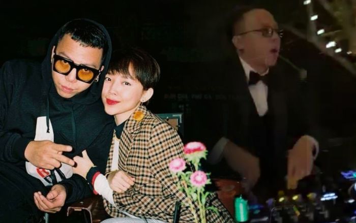 Clip siêu hot từ đám cưới Tóc Tiên: Chú rể Hoàng Touliver quẩy 'Cục xì lầu ông bê lắp' cực sung bên 500 anh em