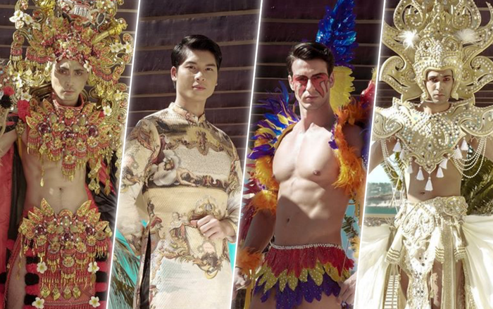 Phạm Đình Lĩnh diện National Costume áo dài độc đáo, được dự đoán đăng quang Manhunt International 2020