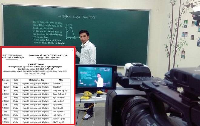 Sau Đồng Nai, An Giang triển khai cho học sinh ôn tập kiến thức trên sóng truyền hình