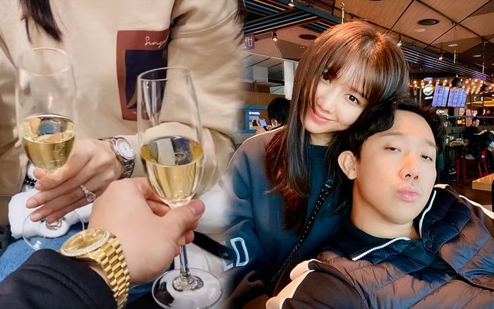 Hari Won mạnh tay chi tiền tỷ mua đồng hồ mạ vàng tặng sinh nhật Trấn Thành