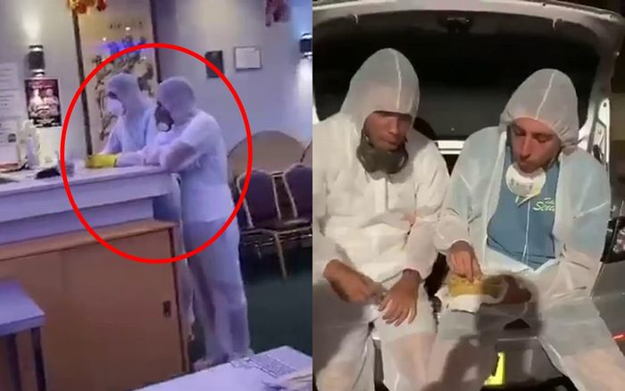 Mặc đồ bảo hộ vào nhà hàng Trung Quốc để giễu cợt, nhóm thanh niên bị dân mạng 'ném đá'