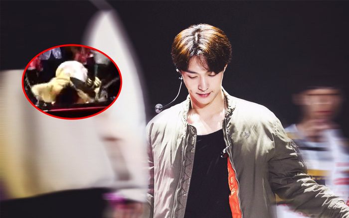 Fan như ngồi trên đống lửa trước khoảnh khắc Lay (EXO) bị ngã đập đầu lúc tổng duyệt