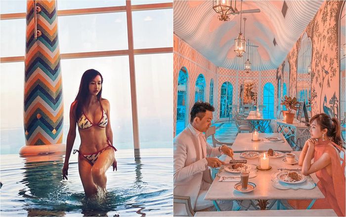 Vợ hai của đại gia Minh Nhựa diện bikini khoe thân hình 'nóng bỏng mắt' dù đã là bà mẹ 2 con