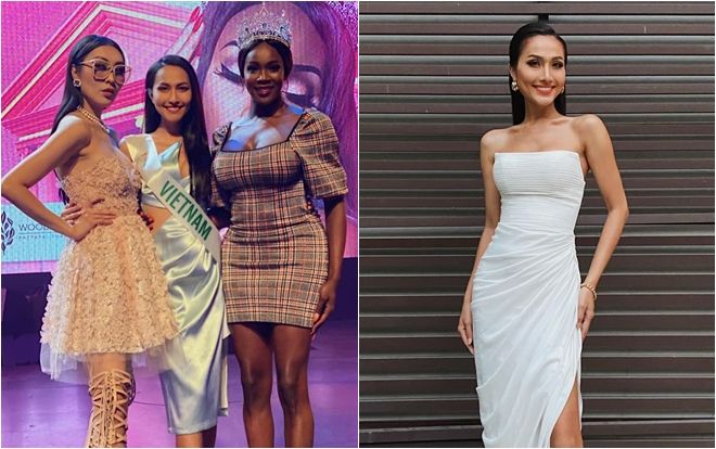 Hoài Sa rạng rỡ bước vào phần thi phỏng vấn, tự tin đọ sắc cùng đương kim Hoa hậu Chuyển giới