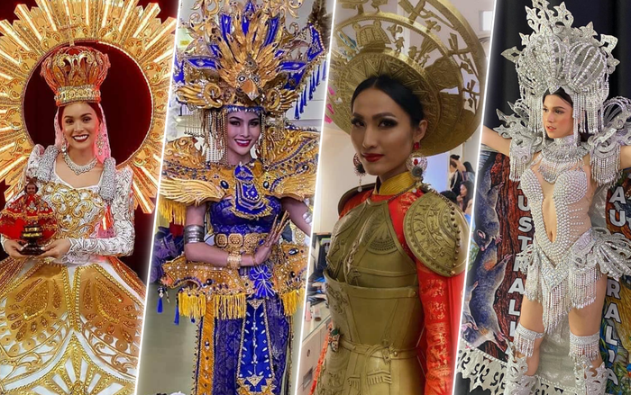 Hoài Sa khoe áo dài 'Bà Triệu', trang phục dân tộc của Hoa hậu Chuyển giới Thái Lan - Philippines đẹp lộng lẫy