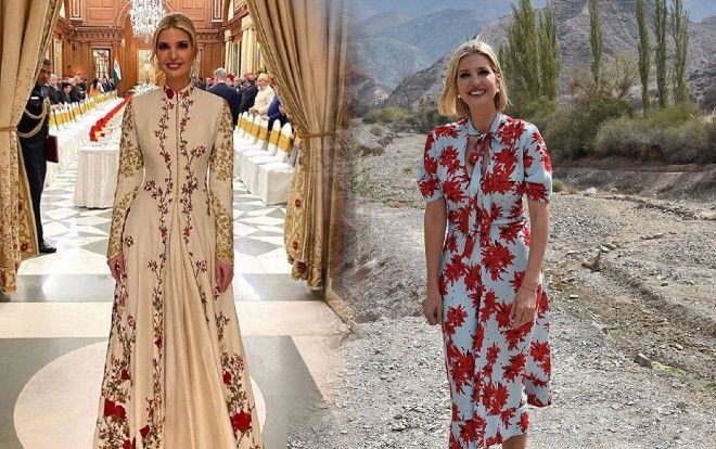 Ivanka Trump đẹp như hoa với váy đầm nữ tính khi công du Ấn Độ
