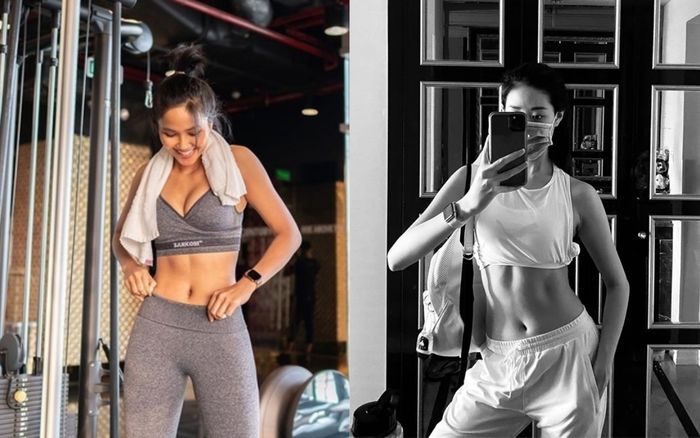 Các nàng hậu 'khoe múi', Khánh Vân đẹp mê mẩn nhưng nhìn tới H'Hen Niê mới bất ngờ