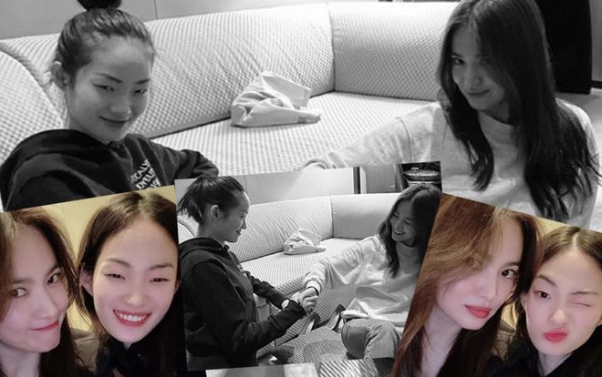 Đọ nhan sắc giữa Song Hye Kyo và người mẫu Shin Hyun Ji: Chênh nhau 15 tuổi nhưng cứ ngỡ đôi bạn thân đồng trang lứa