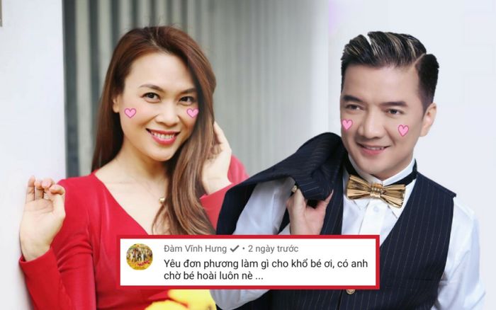 Fan rần rần Đàm Vĩnh Hưng thả thính Mỹ Tâm: 'Có anh chờ bé hoài luôn nè…'