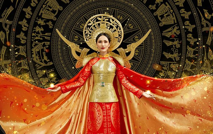 Hé lộ ý nghĩa bộ trang phục dân tộc của Hoài Sa tại Miss International Queen 2020