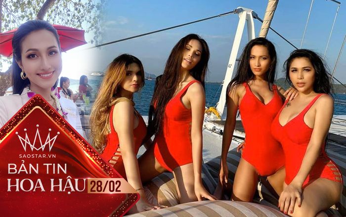 Dàn mỹ nhân Hoa hậu Chuyển giới diện bikini đỏ rực: Hoài Sa đọ dáng cùng đại diện Úc - Philippines