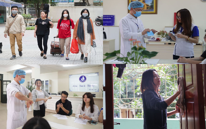 Ảnh: Sinh viên ĐHQG Hà Nội quay trở lại ký túc xá, chuẩn bị nhập học từ 2/3