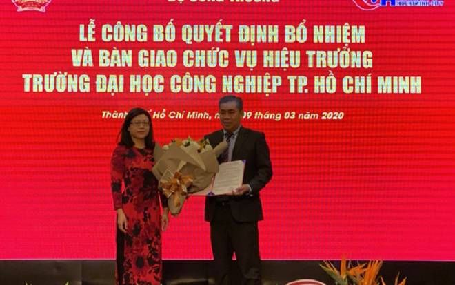 Đại học Công nghiệp TP.HCM có tân hiệu trưởng trẻ tuổi