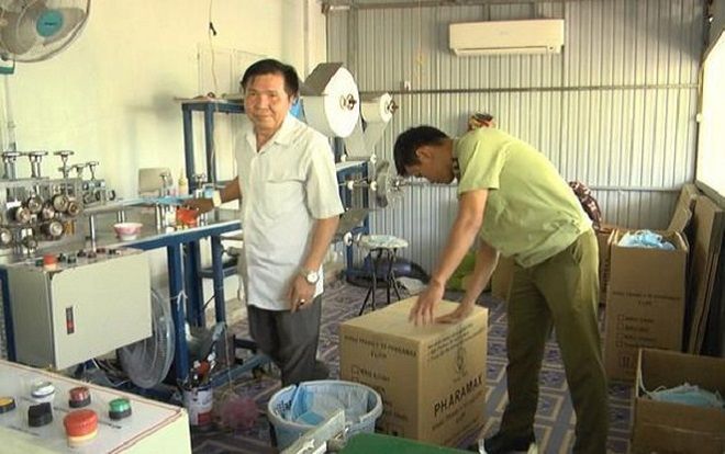 Phát hiện xưởng sản xuất khẩu trang không phép tại Bình Phước