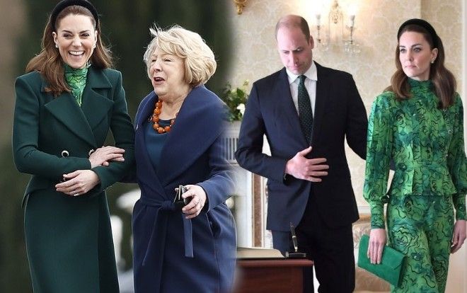 Loạt trang phục xanh bát ngát của công nương Anh Kate Middleton trong chuyến công du tại Ireland