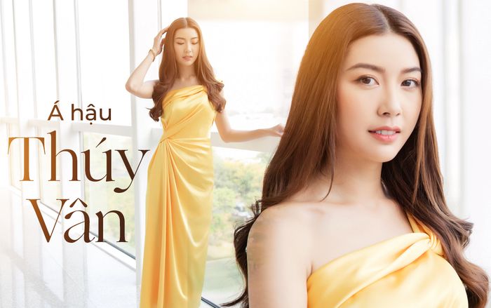 Á hậu Thúy Vân 'gây mê' với váy lệch vai, khoe nhan sắc đẳng cấp nữ thần