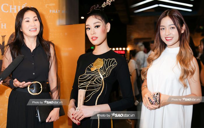 Hoa hậu Khánh Vân đọ sắc cô nàng 'hotgirl thả thính' Thanh Tâm trong họp báo ra mắt 'Phượng Khấu'