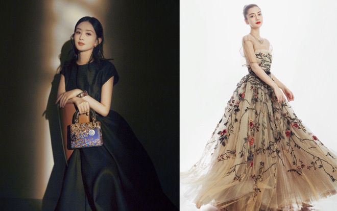 Cùng là đại sứ thương hiệu Dior danh giá: Triệu Lệ Dĩnh có thực sự 'lép vế' hơn Angela Baby?