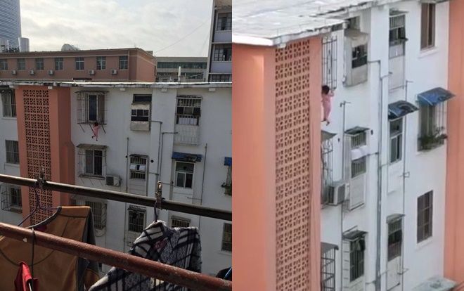 Mẹ đi mua thuốc, bé gái rơi ra ngoài ban công tầng 5