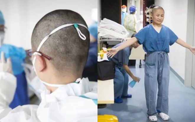 Tâm sự của những nữ 'thiên thần hói' đang chiến đấu mỗi ngày ở tâm dịch Vũ Hán