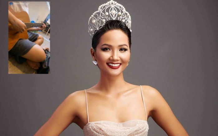 H'Hen Niê 'nhá hàng' ảnh bạn trai đánh đàn, fan hồi hộp chờ ngày công khai