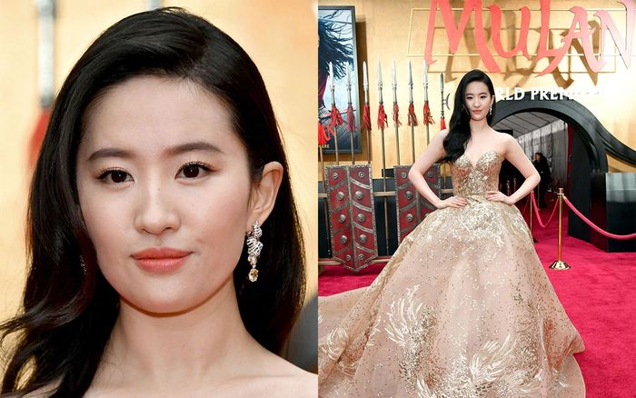 Lưu Diệc Phi diện váy phượng hoàng tiên, xuất hiện cực xinh đẹp trong lễ công chiếu 'Mulan'
