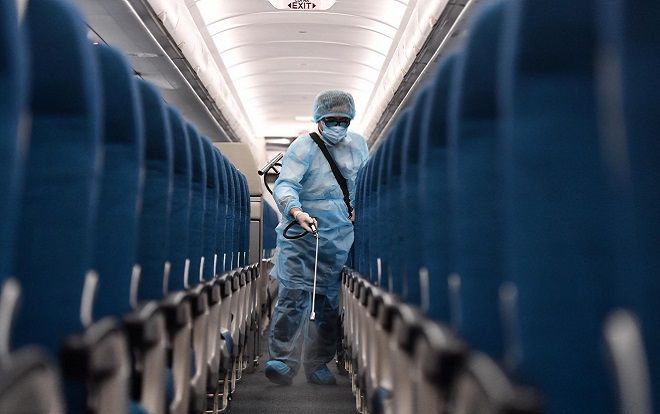 Vietnam Airlines khử trùng toàn bộ chuyến bay quốc tế về Việt Nam phòng dịch COVID-19