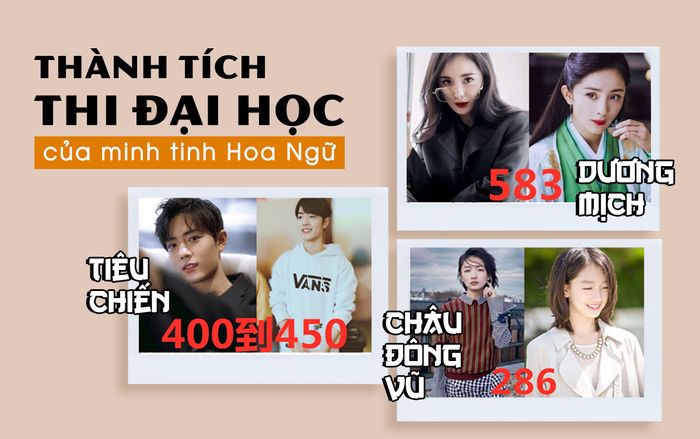 Thành tích thi Đại học của minh tinh Hoa Ngữ: Diễn hay chưa chắc khi thi đã điểm cao!
