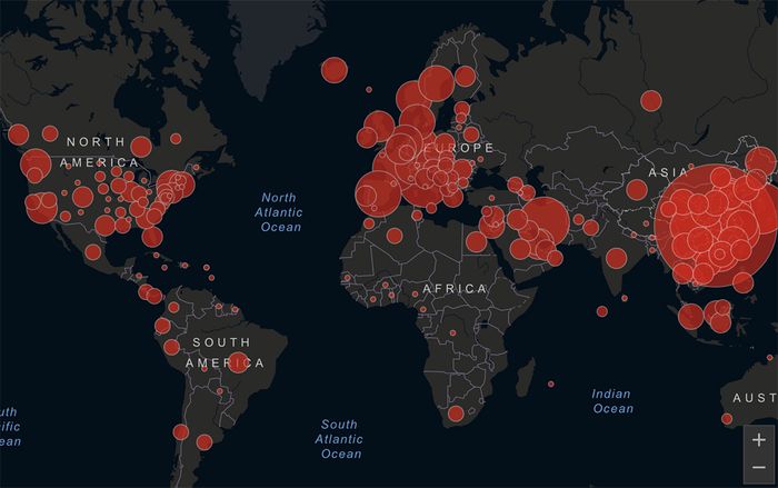 Cẩn thận khi theo dõi tình hình dịch bệnh virus corona bằng biểu đồ trực tuyến
